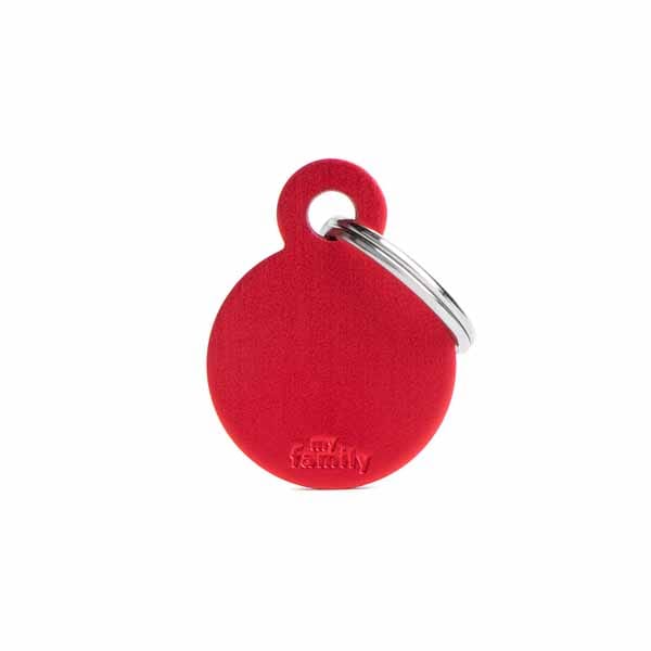 My Family Medaglietta Small Round Aluminum Red-image