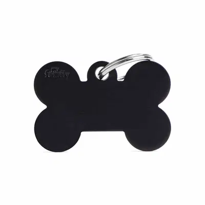 BIG BONE MEDAGLIETTA PER COLLARE IN ALLUMINIO BLACK BIG BONE MEDAGLIETTA PER COLLARE IN ALLUMINIO BLACK