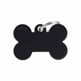 BIG BONE MEDAGLIETTA PER COLLARE IN ALLUMINIO BLACK