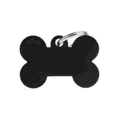 BIG BONE MEDAGLIETTA PER COLLARE IN ALLUMINIO BLACK