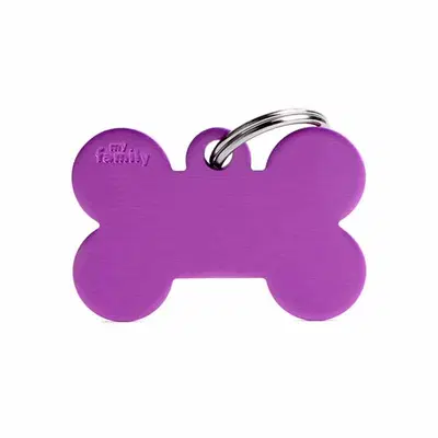 BIG BONE MEDAGLIETTA PER COLLARE IN ALLUMINIO PURPLE BIG BONE MEDAGLIETTA PER COLLARE IN ALLUMINIO PURPLE