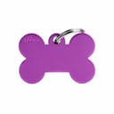 BIG BONE MEDAGLIETTA PER COLLARE IN ALLUMINIO PURPLE
