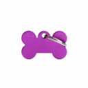 SMALL BONE MEDAGLIETTA PER COLLARE IN ALLUMINIO PURPLE