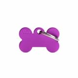SMALL BONE MEDAGLIETTA PER COLLARE IN ALLUMINIO PURPLE