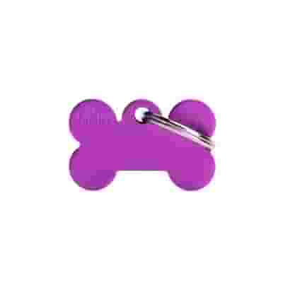 SMALL BONE MEDAGLIETTA PER COLLARE IN ALLUMINIO PURPLE