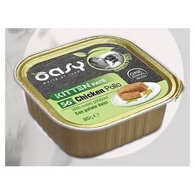 OASY WET CAT GRAIN FREE KITTEN POLLO CON PATATE DOLCI VASCHETTA 85 G OASY WET CAT GRAIN FREE KITTEN POLLO CON PATATE DOLCI VASCHETTA 85 G
