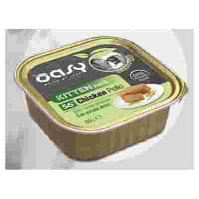 OASY WET CAT GRAIN FREE KITTEN POLLO CON PATATE DOLCI VASCHETTA 85 G