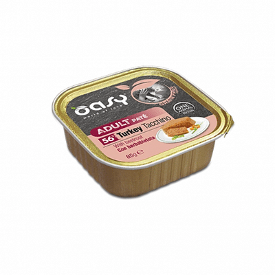 OASY WET CAT GRAIN FREE ADULT TACCHINO CON BARBABIETOLA VASCHETTA 85 G