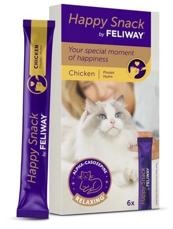 FELIWAY HAPPY SNACK CHICKEN 6 STICKS