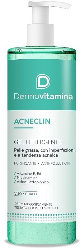 Dermovitamina Acneclin Gel Detergente 400 Ml