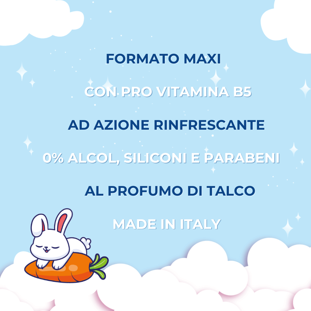 BABYSTAR SALVIETTINE BEBE' TALCO 120 PEZZI