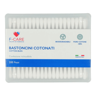 F CARE BASTONCINI COTONATI 200 PEZZI