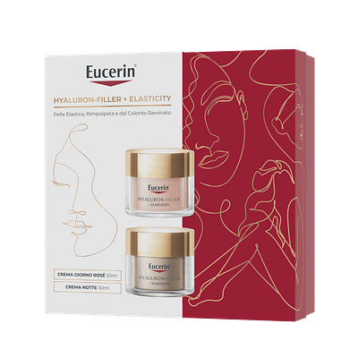 EUCERIN ANTI AGE XMAS PACK ELASTICITY ROSY + 1 ELASTICITY CREMA GIORNO ROSE 50 ML +1 ELASTICITY CREMA NOTTE 50 ML