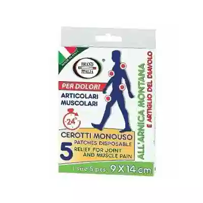 CEROTTI PER DOLORI ARTICOLARI E MUSCOLARI CON ARNICA MONTANA BRAND ITALIA 5 PEZZI