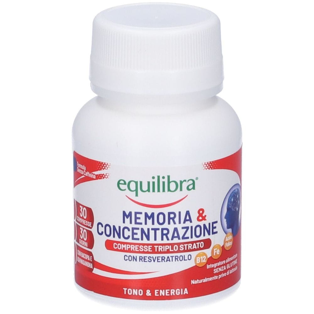 EQUILIBRA MEMORIA & CONCENTRAZIONE 30 COMPRESSE TRIPLO STRATO