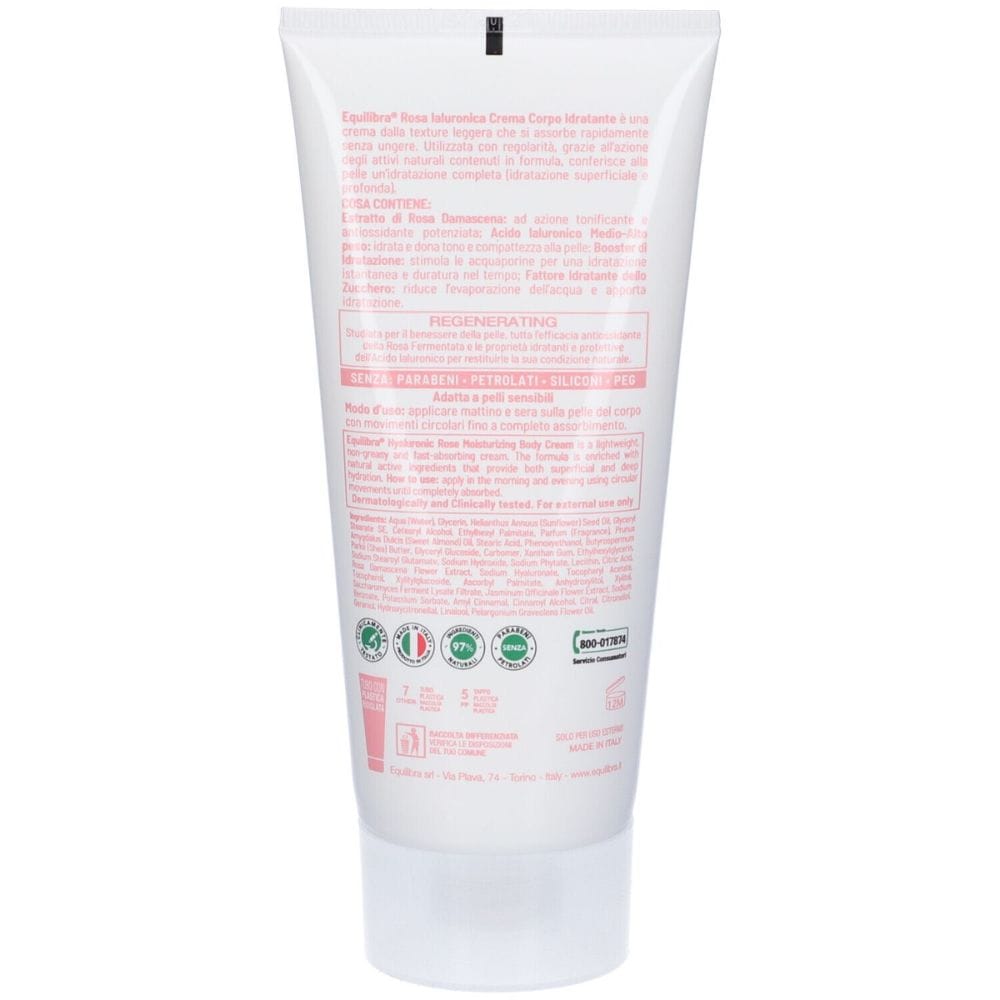EQUILIBRA ROSA IALURONICA CREMA CORPO IDRATANTE 48H 150 ML