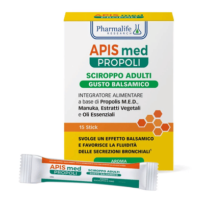 APIS MED PROPOLI SCIROPPO ADULTI BALSAMICO 15 STICK