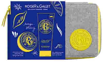ROGER & GALLET TROUSSE NATALE UOMO KIT RASATURA 1 SHAVING BAR 100 G + 1 DOPOBARBA 75 ML
