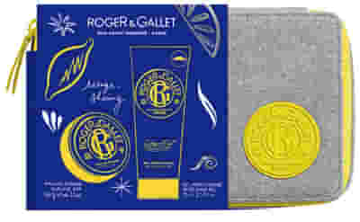 ROGER & GALLET TROUSSE NATALE UOMO KIT RASATURA 1 SHAVING BAR 100 G + 1 DOPOBARBA 75 ML