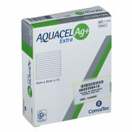 MEDICAZIONE IN HYDROFIBER E IONI ARGENTO AQUACEL AG+ EXTRA 5X5 CM 10 PEZZI