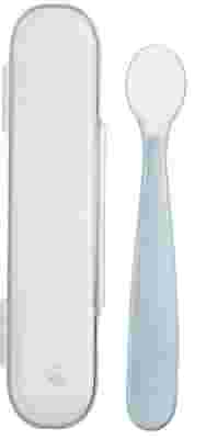 CHICCO CUCCHIAIO SILICONE CON CASE GRIGIO 6 MESI+