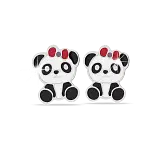 452 ORECCHINI DEFINITIVI MEDICAL JEWELS PANDA CON FIOCCO