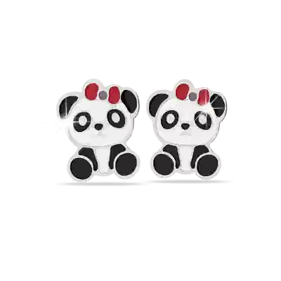452 ORECCHINI DEFINITIVI MEDICAL JEWELS PANDA CON FIOCCO