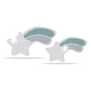 455 ORECCHINI DEFINITIVI MEDICAL JEWELS STELLA CADENTE SMALTATA