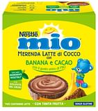 MIO MERENDA LATTE DI COCCO CON BANANA E CACAO 4 PEZZI DA 90 G