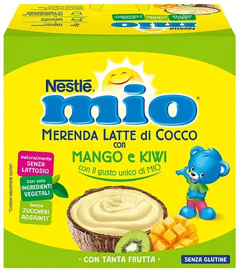 MIO MERENDA LATTE DI COCCO CON MANGO E KIWI 4 PEZZI DA 90 G MIO MERENDA LATTE DI COCCO CON MANGO E KIWI 4 PEZZI DA 90 G