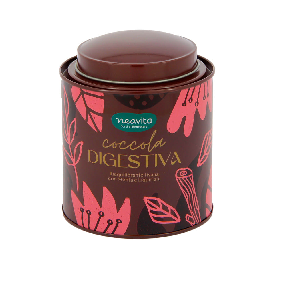 NEAVITA TISANA COCCOLA DIGESTIVA FILTROSCRIGNO IN CADDY INFUSIONI DI BENESSERE MARRONE