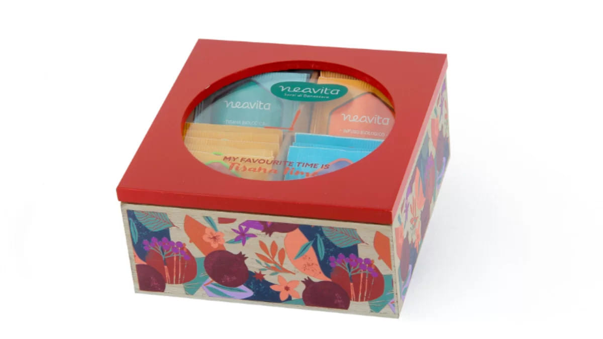 NEAVITA COFANETTO LEGNO BIO BORDEAUX 20 TISANE ASSORTITE