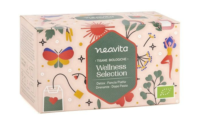 NEAVITA COFANETTO BIO ROSA QUADRATO 27 TISANE ASSORTITE ALL DAY COLLECTION