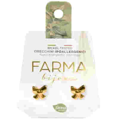 FARMA BIJOUX ORECCHINI FIOCCHI GOLD