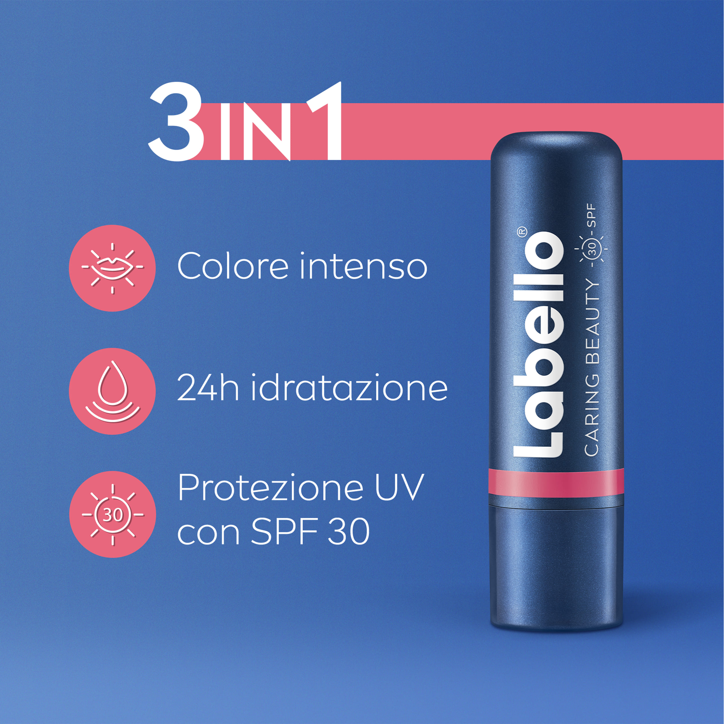 LABELLO CARING BEAUTY ROSE' 4,8 G