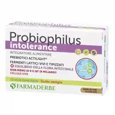 FARMADERBE  PROBIOPHILUS INTOLLERANCE 12 STICK PACK