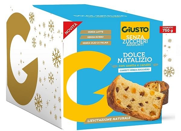 Giusto Senza Zucchero Dolce Natalizio Panettone 750 G