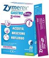 ZYMEREX GASTRO ACTIV 20 BUSTINE DA 10 ML AROMA MENTA SENZA GLUTINE SENZA LATTOSIO