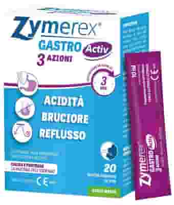 ZYMEREX GASTRO ACTIV 20 BUSTINE DA 10 ML AROMA MENTA SENZA GLUTINE SENZA LATTOSIO