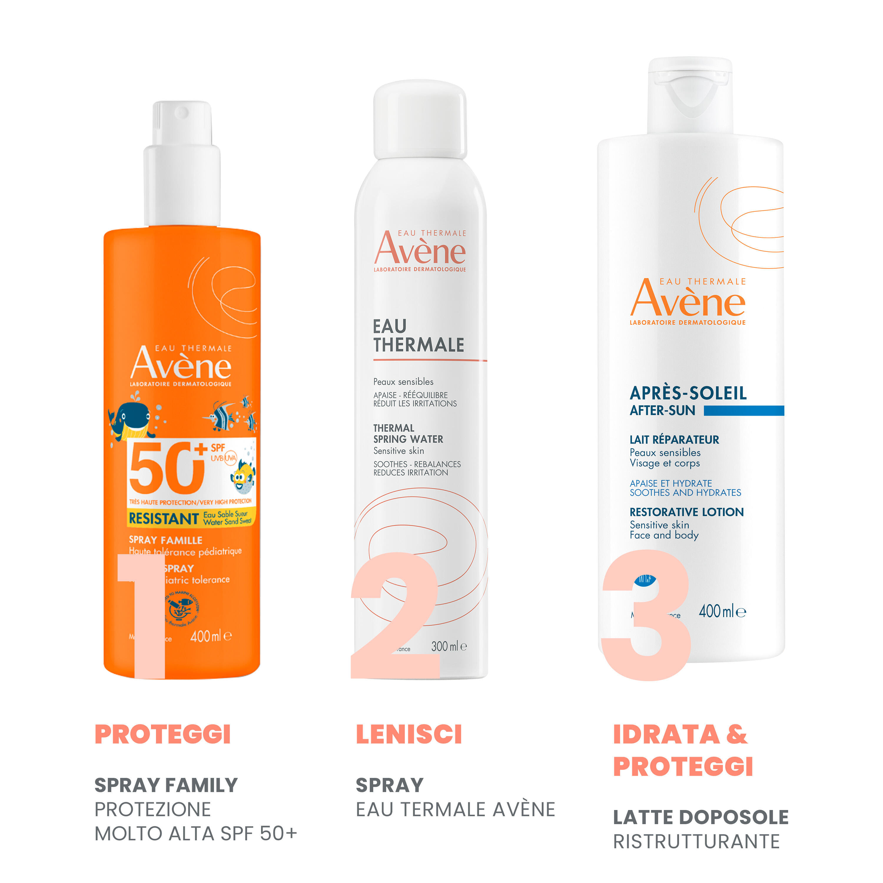 EAU THERMALE AVENE SOLARE SPRAY FAMILY SPF 50+ 400 ML