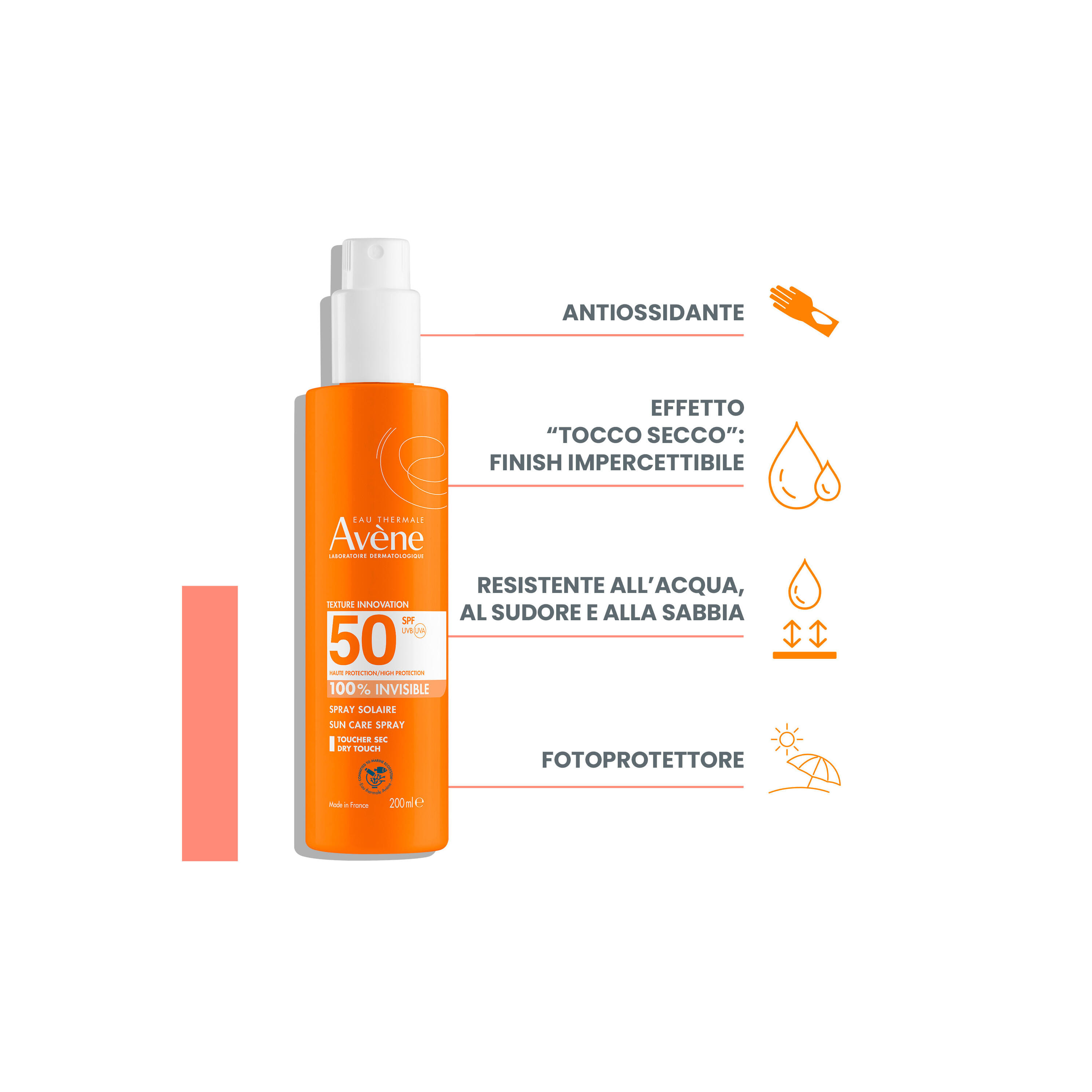 EAU THERMALE AVENE SOLARE SPRAY SPF 50 200 ML