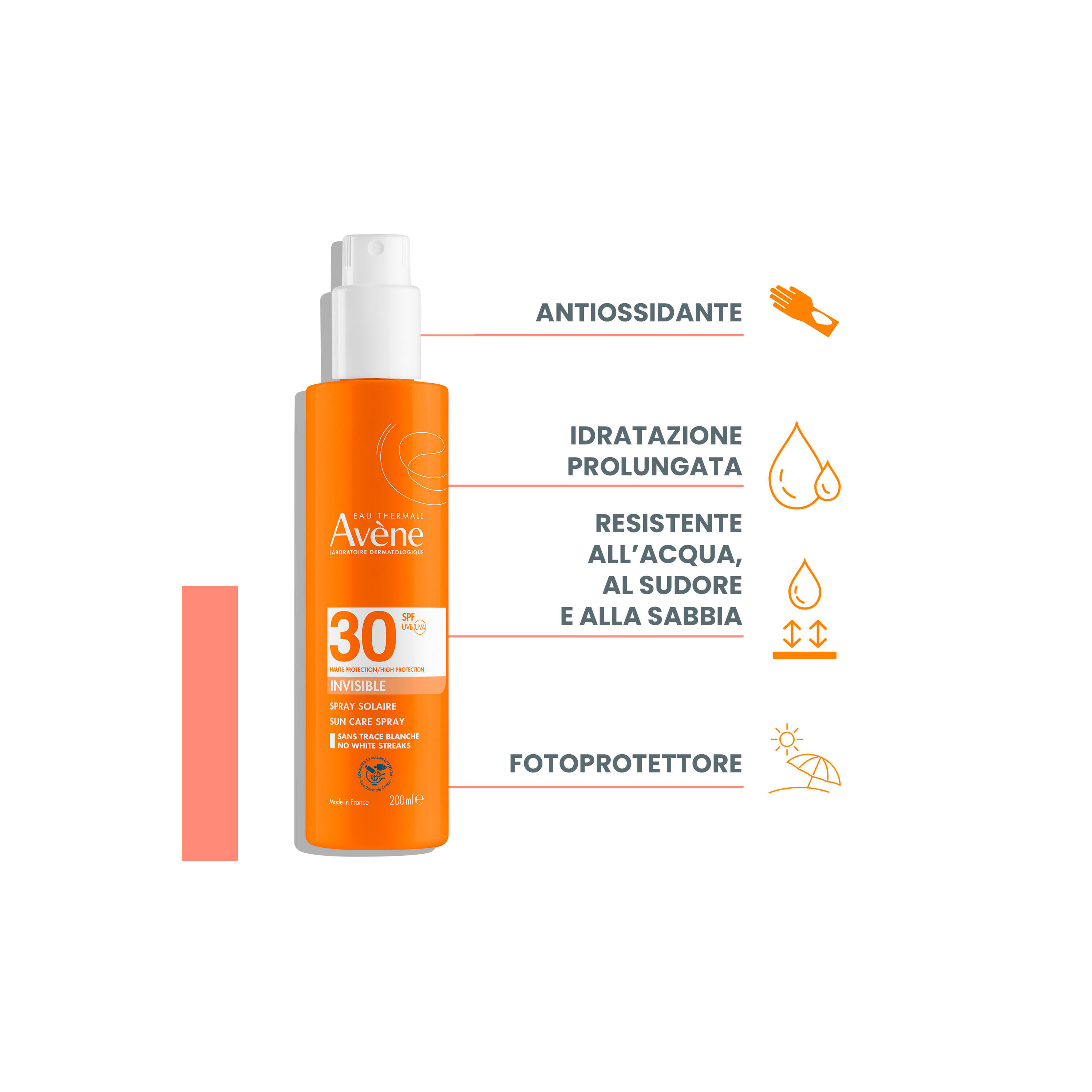 EAU THERMALE AVENE SOLARE SPRAY SPF 30 200ML NUOVO PACK