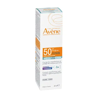 EAU THERMALE AVENE SOLARE FLUIDO ANTI-IMPERFEZIONI SPF50 40 ML EAU THERMALE AVENE SOLARE FLUIDO ANTI-IMPERFEZIONI SPF50 40 ML