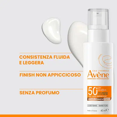 EAU THERMALE AVENE SOLARE FLUIDO COL ANTIMACCHIE SPF 50+ 40 ML EAU THERMALE AVENE SOLARE FLUIDO COL ANTIMACCHIE SPF 50+ 40 ML