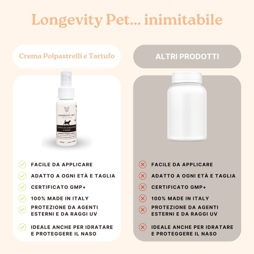 LONGEVITY PET CREMA POLPASTRELLI TARTUFO 50 ML