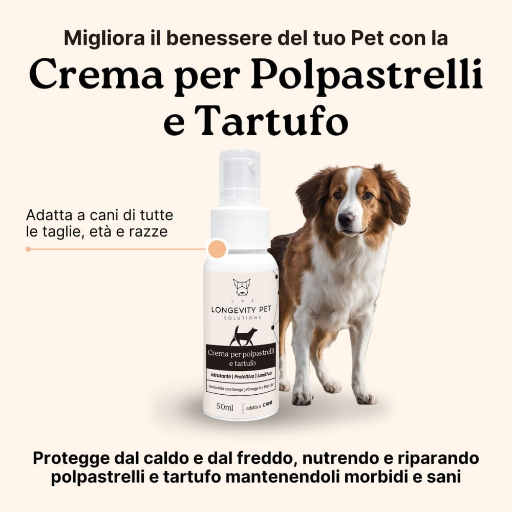 LONGEVITY PET CREMA POLPASTRELLI TARTUFO 50 ML
