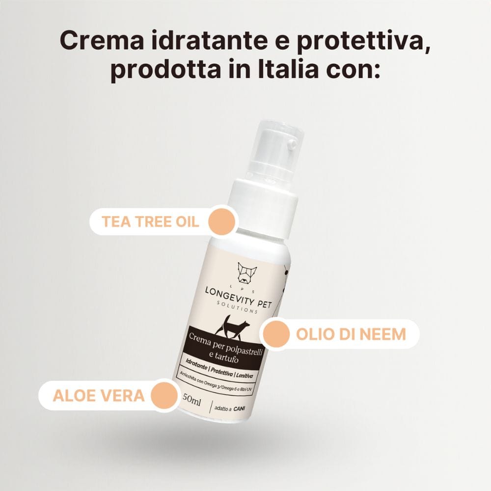 LONGEVITY PET CREMA POLPASTRELLI TARTUFO 50 ML