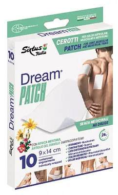 DREAM PATCH CEROTTI DOLORI ARTICOLARI 9X14 CM 10 PEZZI DREAM PATCH CEROTTI DOLORI ARTICOLARI 9X14 CM 10 PEZZI
