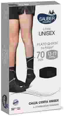 SAUBER PHARMA UNISEX QSKIN CALZA CORTA 70 NERO MEDIUM