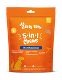 ZESTY PAWS 5 IN 1 60 CHEWS TURKEY